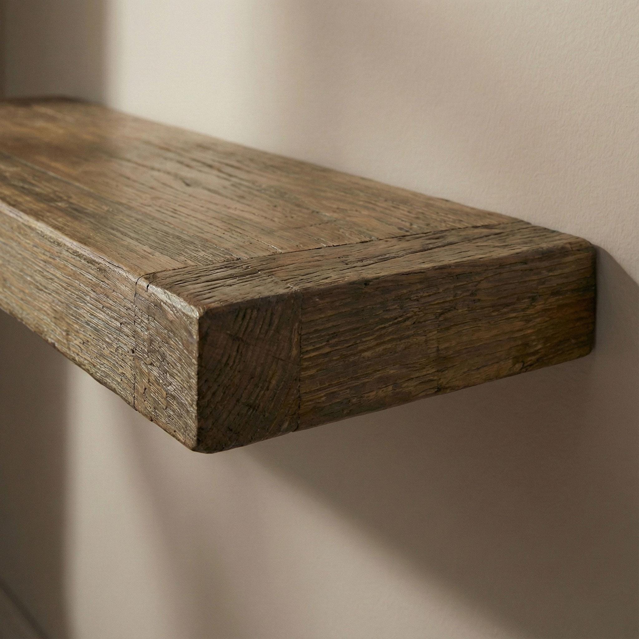 Solid Fir Wood Floating Shelf, Rustic Farmhouse Style 3