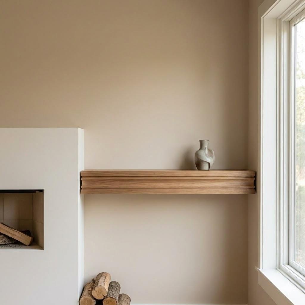 Solid Wood Floating Shelf – Handcrafted Chunky Wall Shelf with Clean Architectural Profile 7