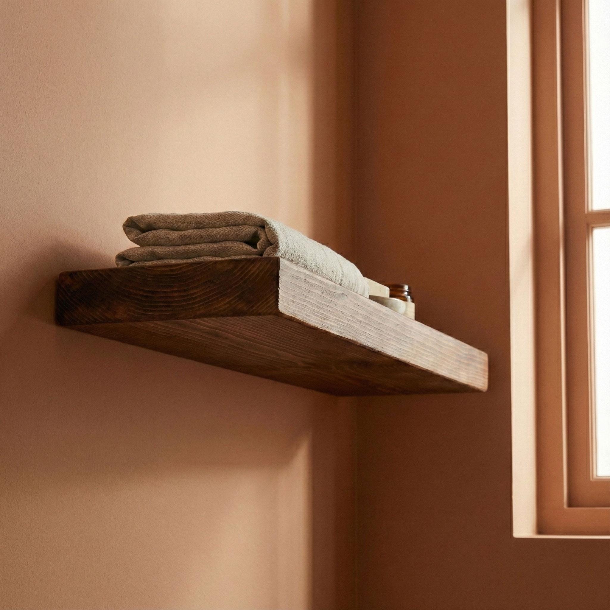 Handmade Solid Walnut Floating Shelf, Minimalist Decor 6