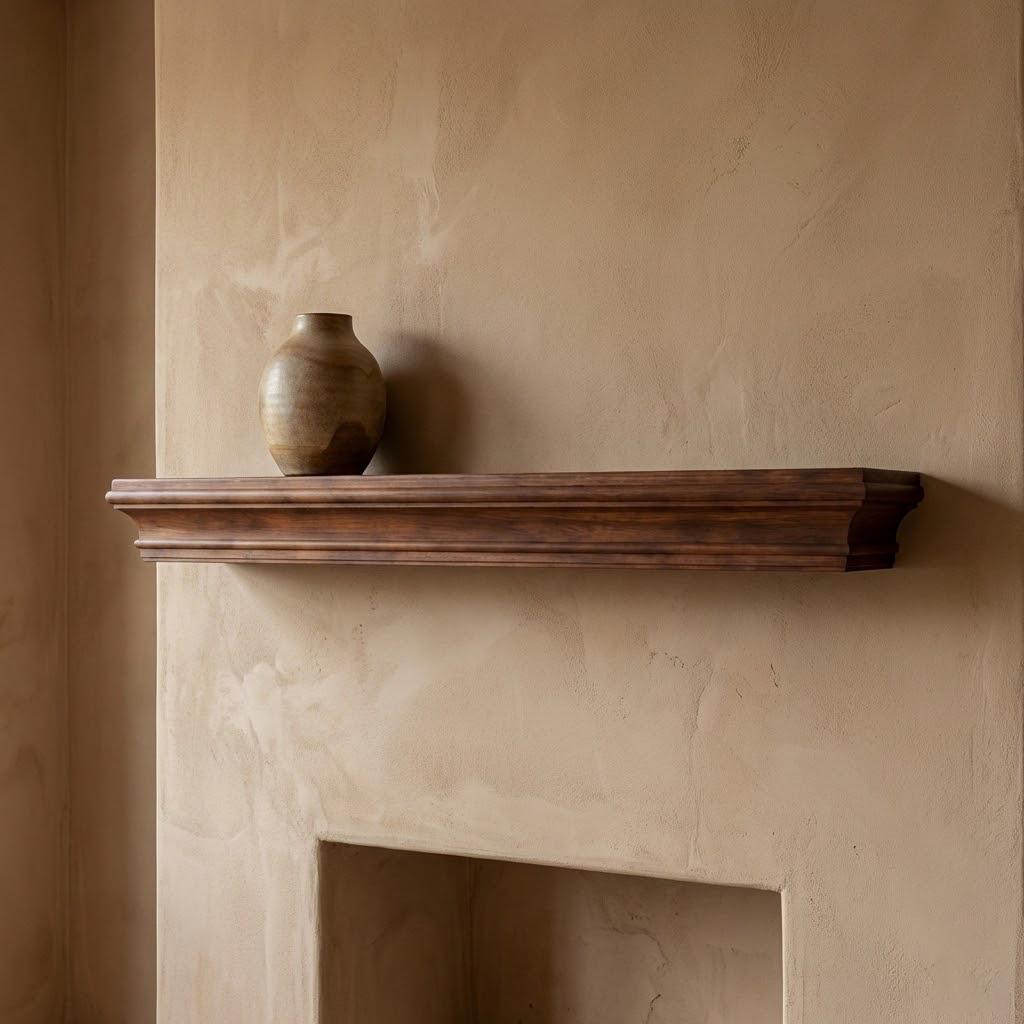 Solid Wood Floating Shelf – Handcrafted Chunky Wall Shelf for Modern Living Spaces