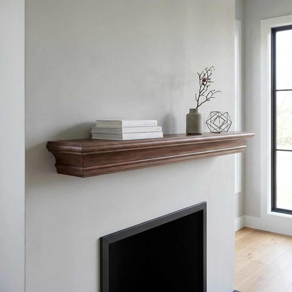 Solid Wood Floating Shelf – Handcrafted Chunky Wall Shelf for Modern Living Spaces 10