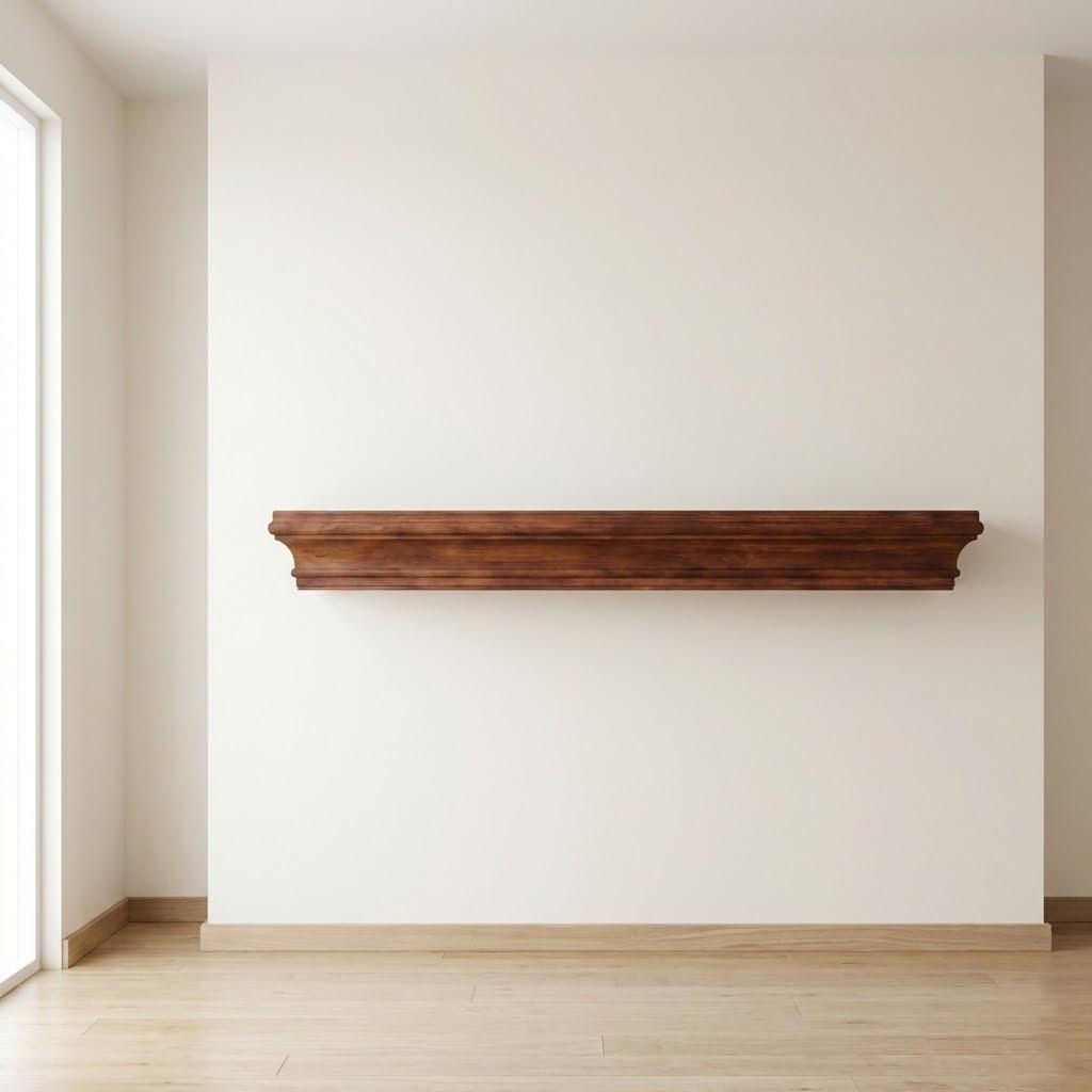 Solid Wood Floating Shelf – Handcrafted Chunky Wall Shelf for Modern Living Spaces 7