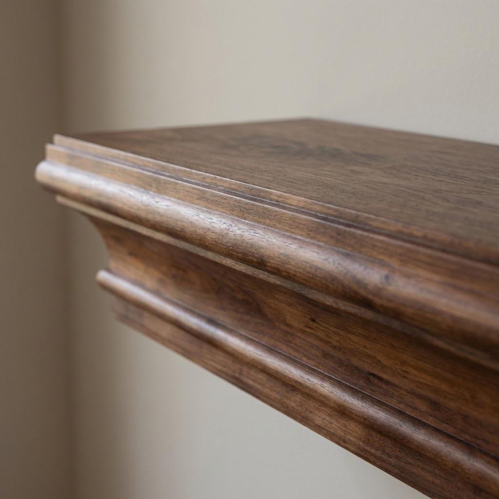 Solid Wood Floating Shelf – Handcrafted Chunky Wall Shelf for Modern Living Spaces 9