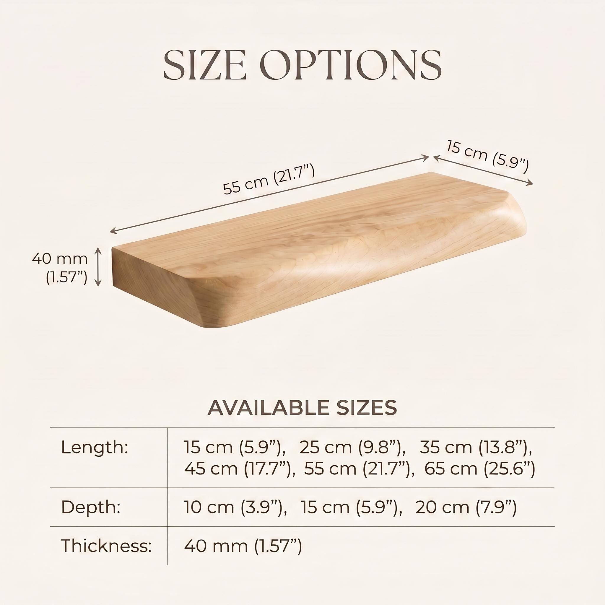 Dark Walnut Floating Shelf | Rounded Edge Modern Wood Wall Shelf 8
