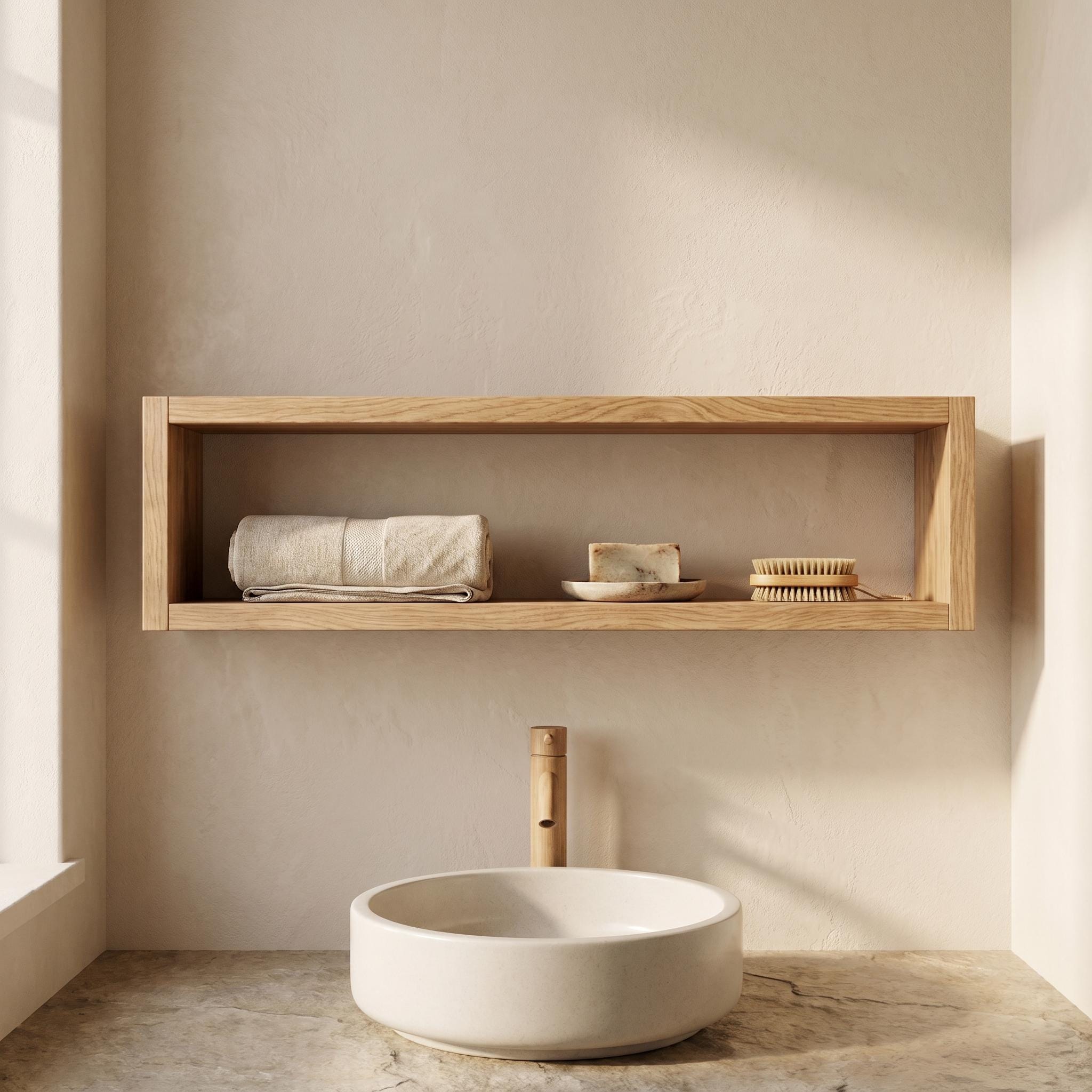 Over the Toilet Storage, Wooden Bathroom Wall Shelf, Open Box Organizer, Rustic Farmhouse Decor 10