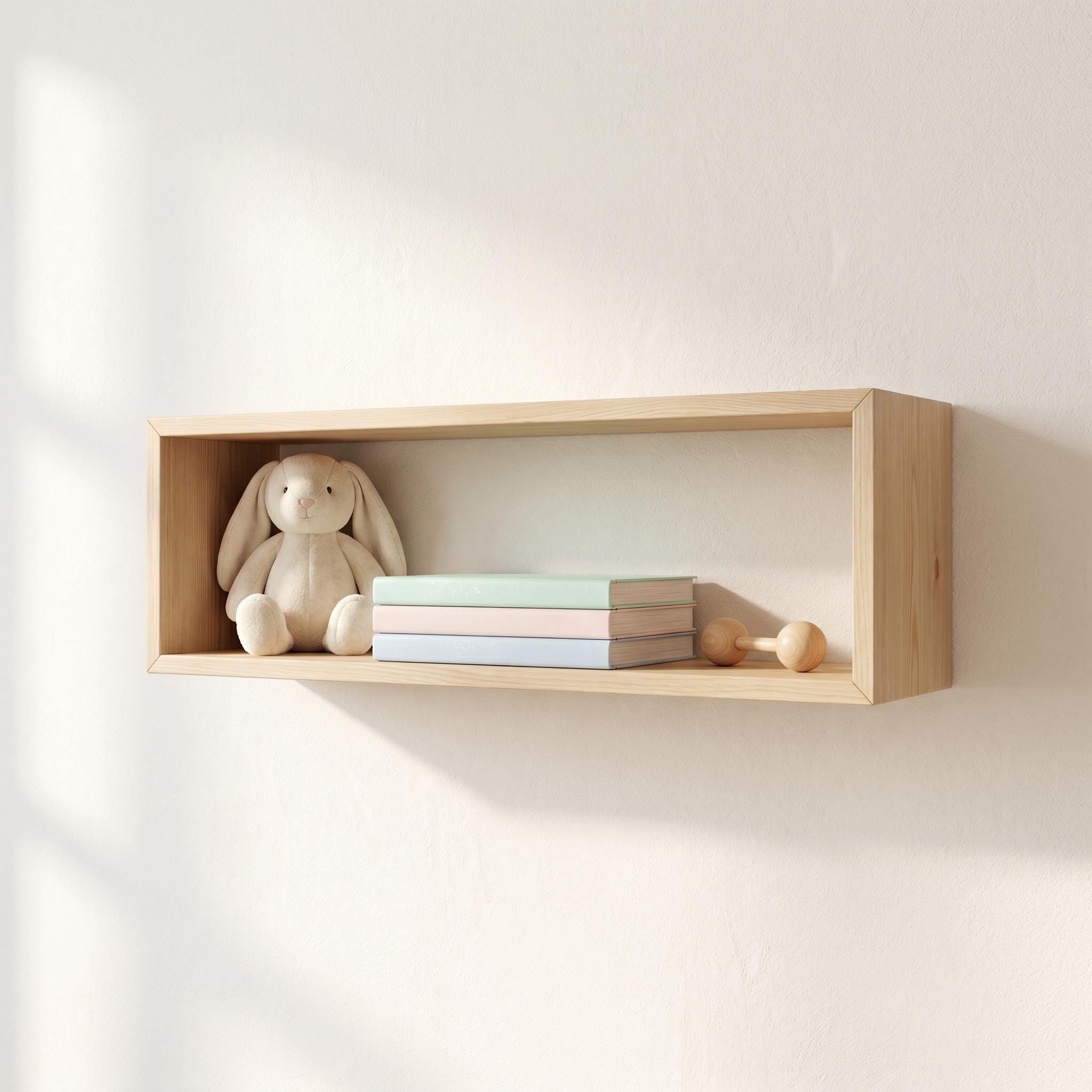 Over the Toilet Storage, Wooden Bathroom Wall Shelf, Open Box Organizer, Rustic Farmhouse Decor